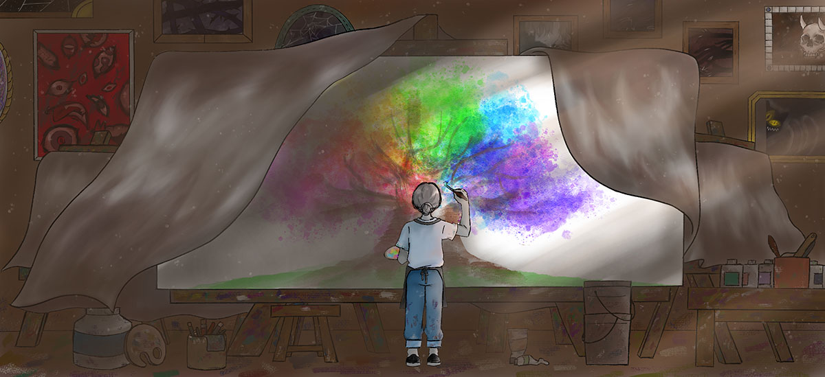 光に呼ばれる絵